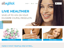 Tablet Screenshot of allxylitol.com